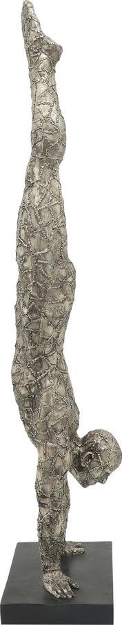 Sagebrook Home Decorative Objects - Resin, 37"H Gymnast, Gunmetal