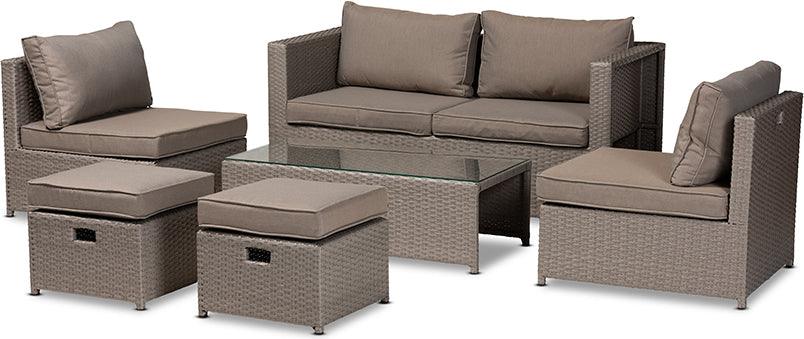 Wholesale Interiors Outdoor Loungers - Haina 56.5" Loungers Gray