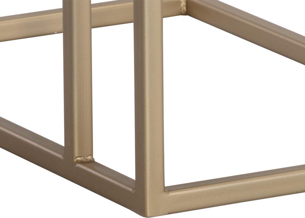 SUNPAN Side & End Tables - Arden C-Shaped End Table - Gold - Raw Umber