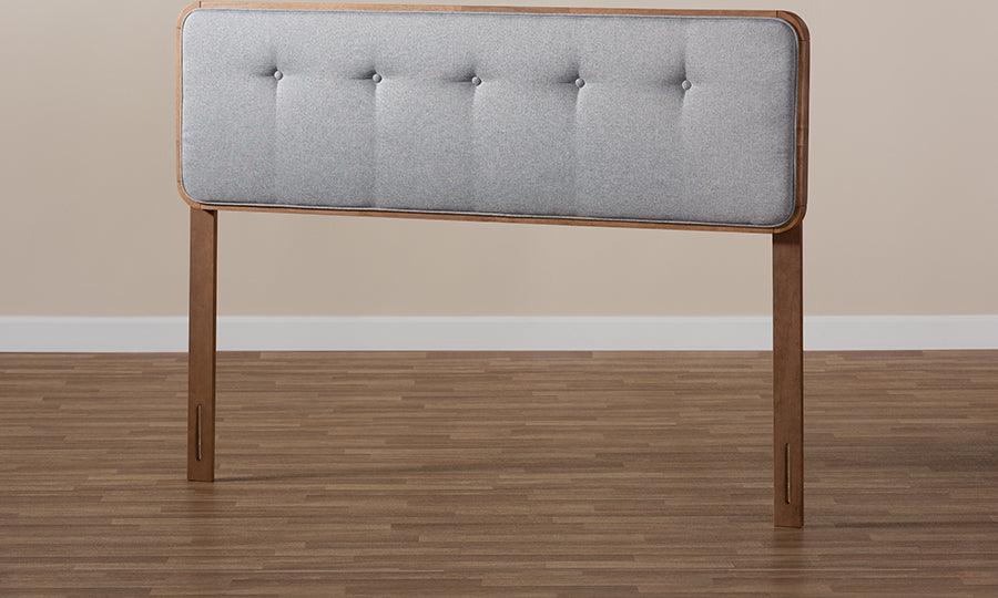 Wholesale Interiors Headboards - Palina Full Headboard Gray & Walnut
