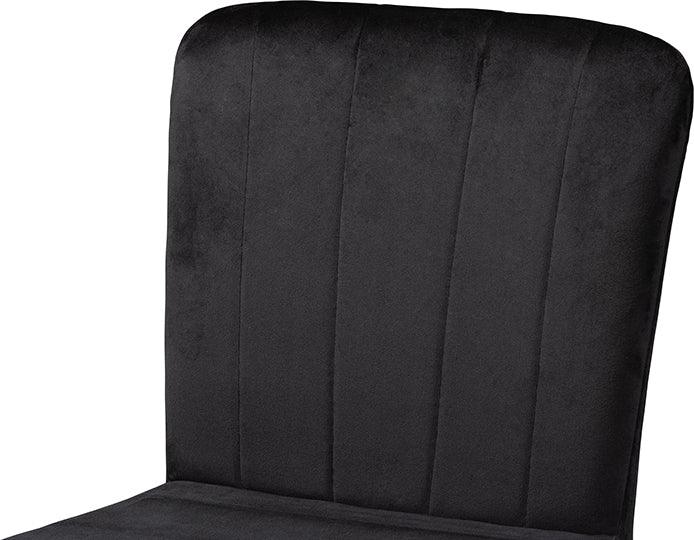 Wholesale Interiors Barstools - PrestonTwo-Tone Black and Gold Finished Metal 2-Piece Bar Stool Set