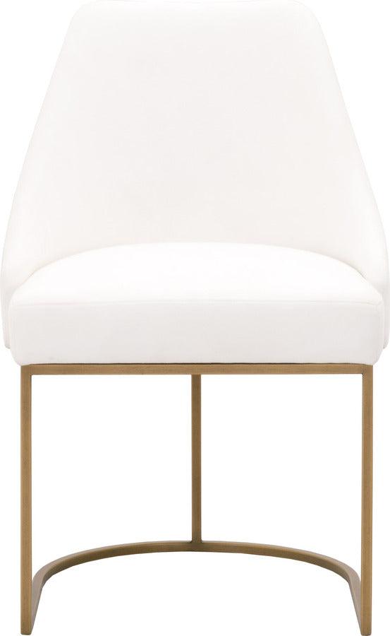 Essentials For Living Dining Chairs - Parissa Dining Chair, Set of 2 Brushed Gold