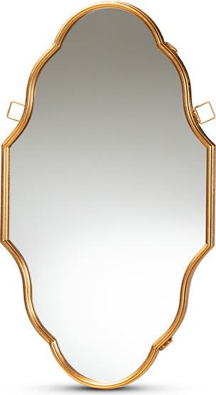 Wholesale Interiors Mirrors - Dennis Vintage Antique Gold Finished Accent Wall Mirror