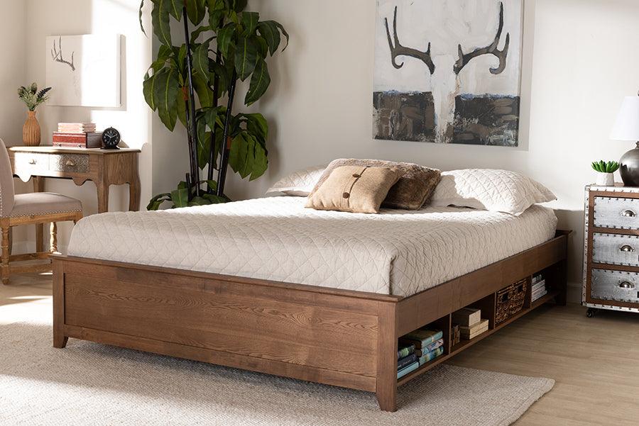 Wholesale Interiors Beds - Anders Full Storage Bed Ash walnut