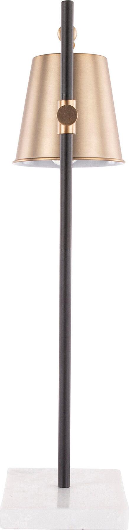 Lumisource Table Lamps - Metric Table Lamp White White & Black