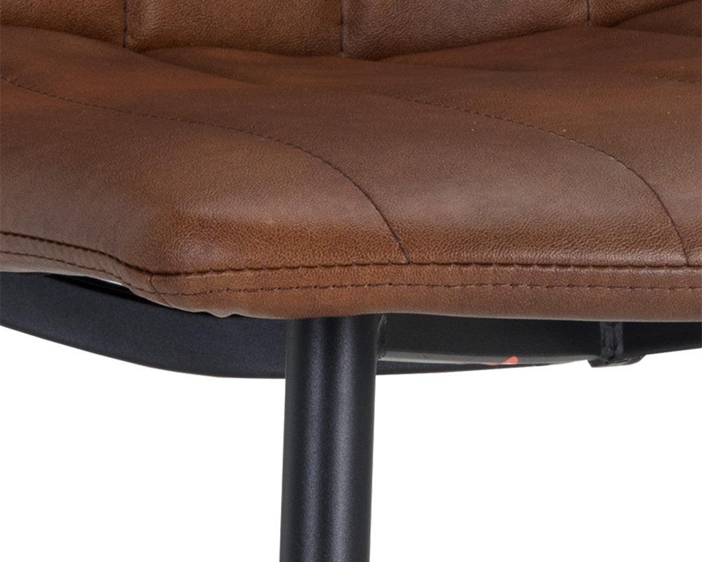 SUNPAN Dining Chairs - Drew Dining Chair - Black - Bravo Cognac (Set of 2)