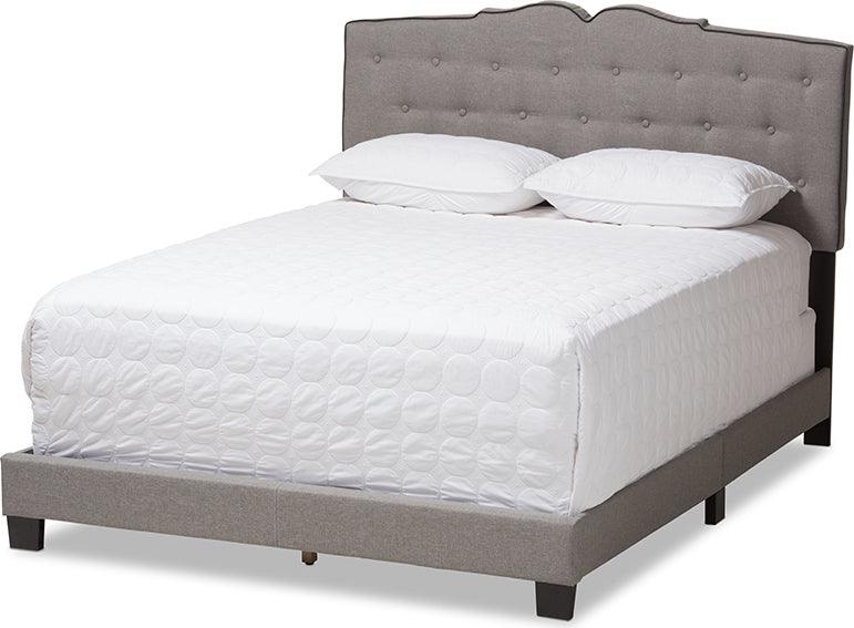 Wholesale Interiors Beds - Vivienne King Bed Light Gray