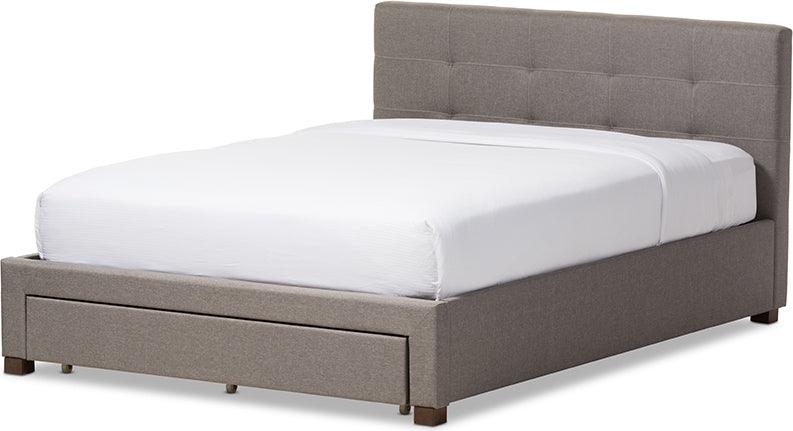 Wholesale Interiors Beds - Brandy King Bed with Storage Gray