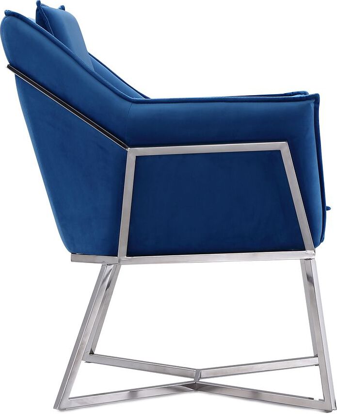 Manhattan Comfort Accent Chairs - Origami Accent Chair in Blue