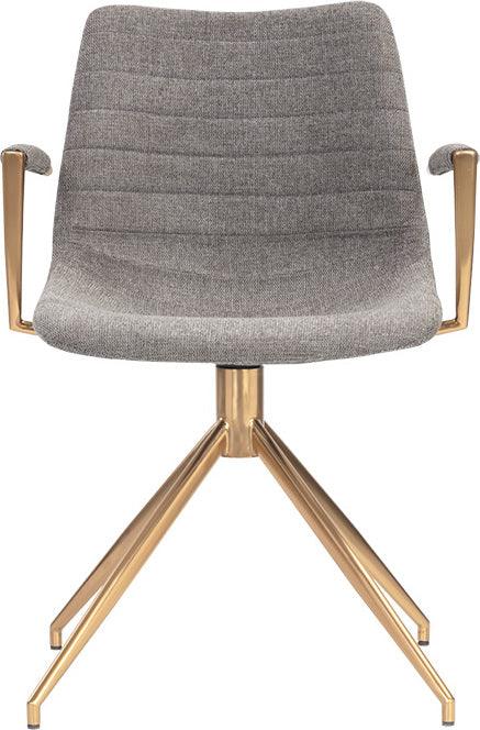SUNPAN Dining Chairs - Andres Swivel Dining Armchair - Belfast Koala Grey