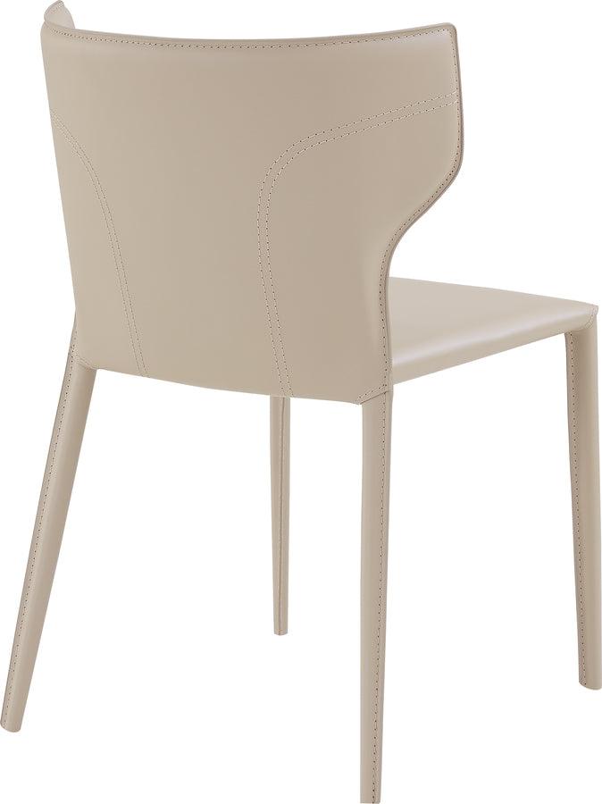 Euro Style Dining Chairs - Divinia Stacking Side Chair in Light Gray