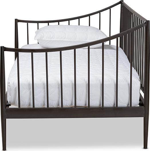 Wholesale Interiors Daybeds - Rupert Vintage Industrial Black Metal Daybed