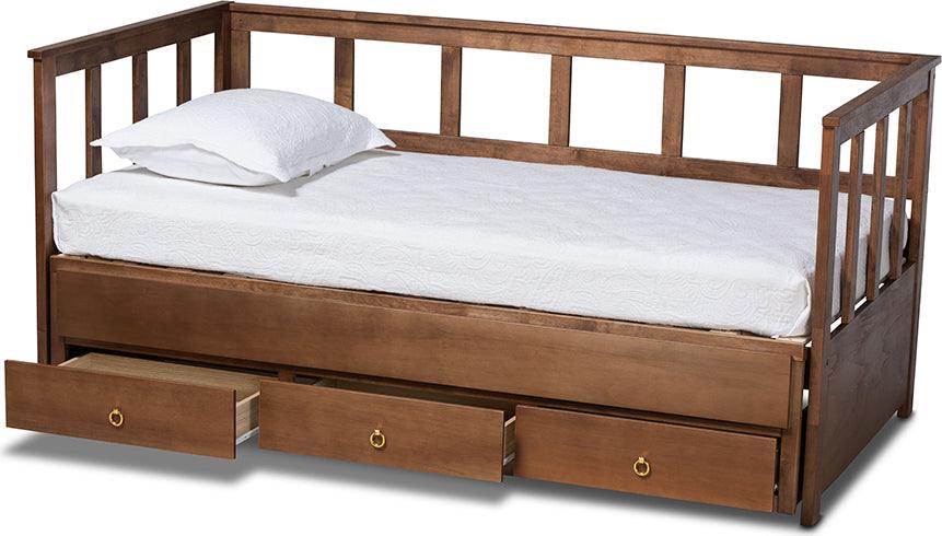 Wholesale Interiors Daybeds - Kendra 78" Daybed Walnut & Gold