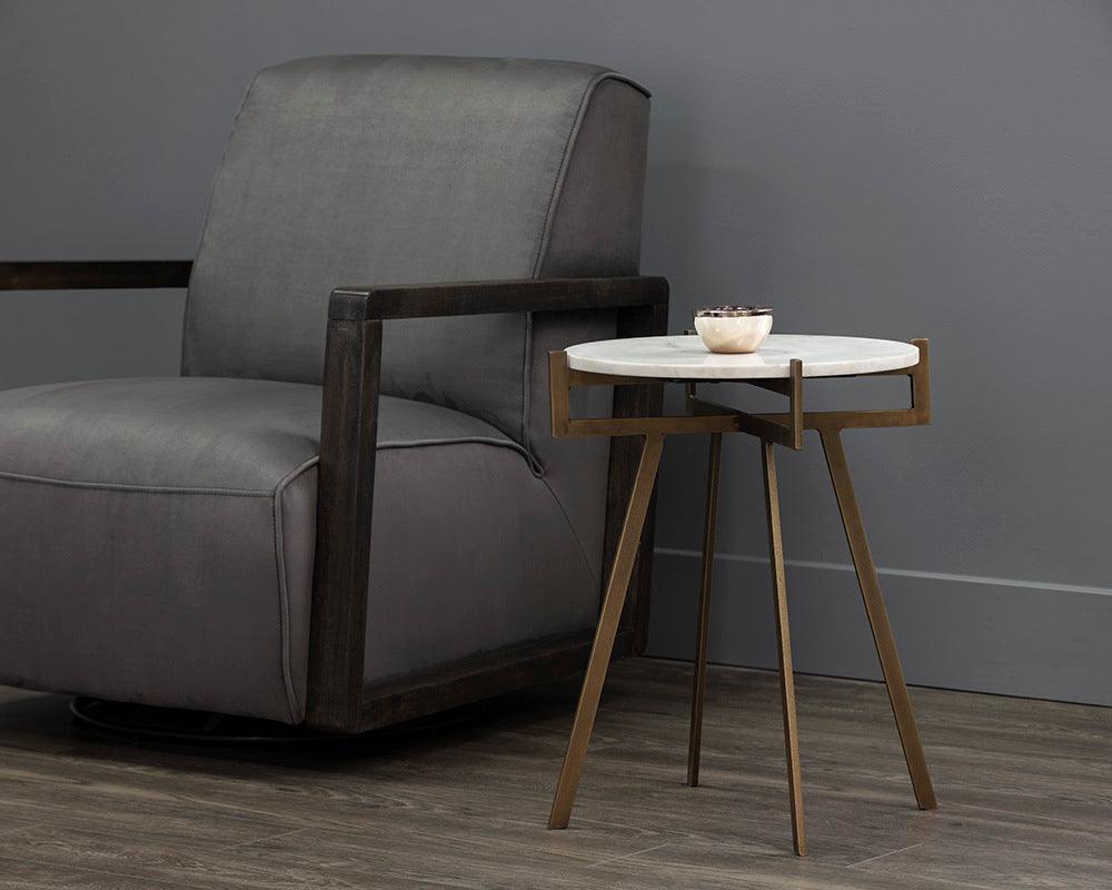 SUNPAN Side & End Tables - Anak Side Table - White