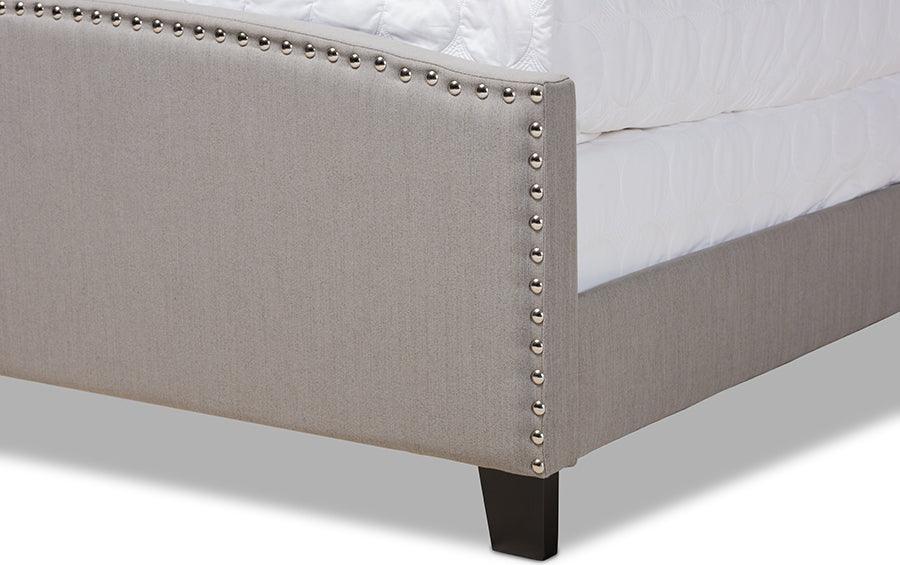 Wholesale Interiors Beds - Morgan Queen Bed Gray & Black