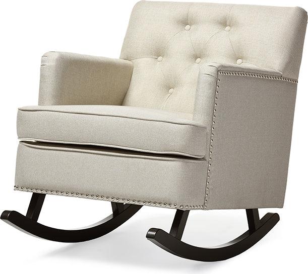 Wholesale Interiors Accent Chairs - Bethany 28.47" Accent Chair Light Beige