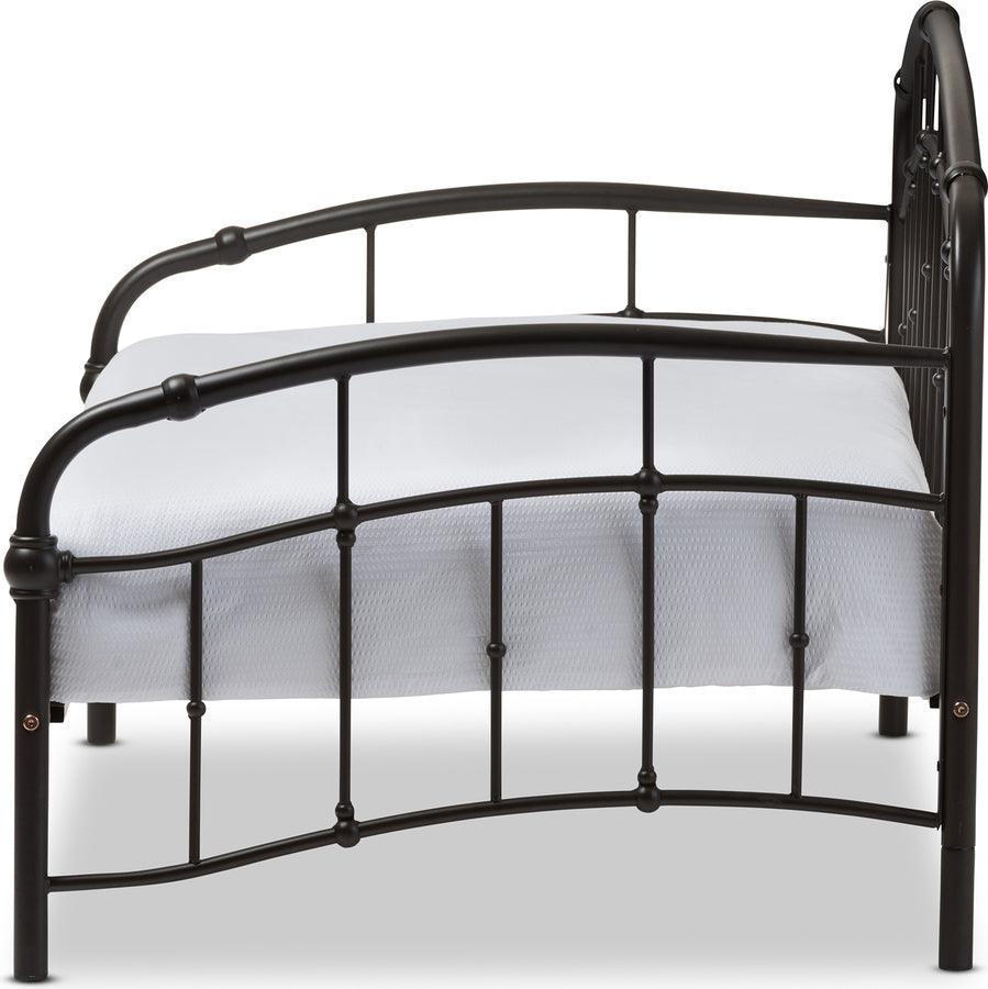 Wholesale Interiors Daybeds - Olsen Vintage Industrial Black Finished Metal Daybed