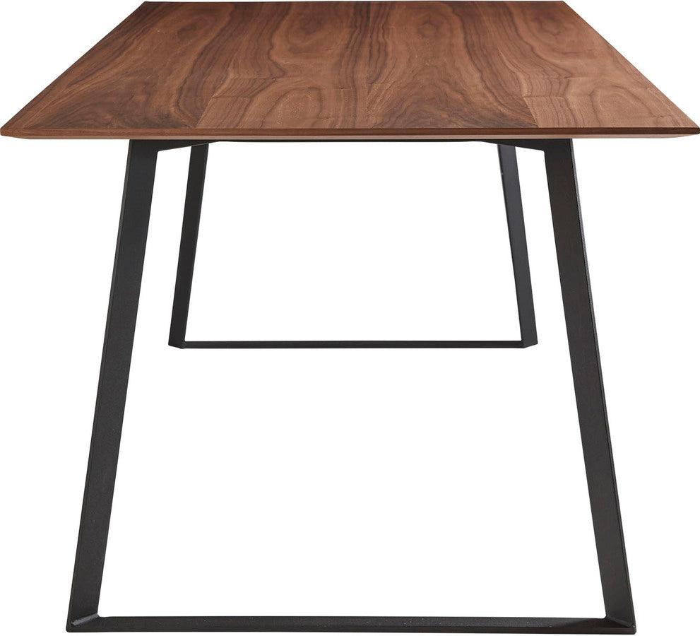 Euro Style Dining Tables - Anderson 71" Rectangular Dining Table Walnut & Black