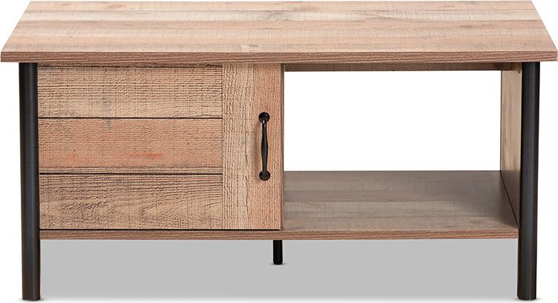 Wholesale Interiors Coffee Tables - Vaughan Coffee Table Oak Brown & Black