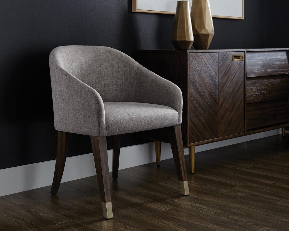 SUNPAN Dining Chairs - Nellie Dining Armchair - Arena Cement