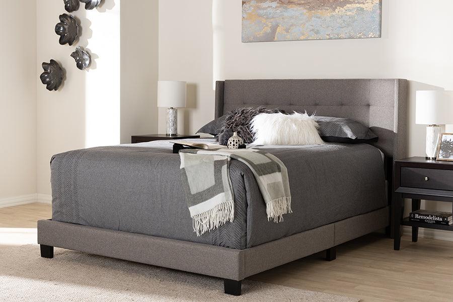 Wholesale Interiors Beds - Lisette Queen Bed Gray
