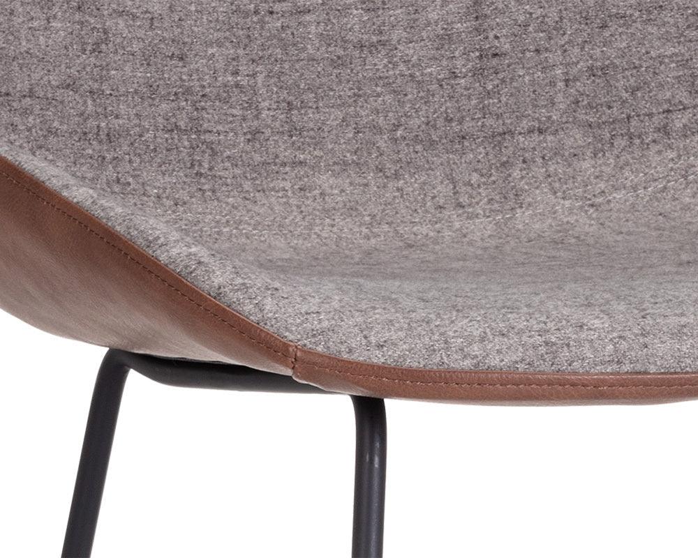 SUNPAN Barstools - Mccoy Barstool - November Grey / Cinnamon Brown