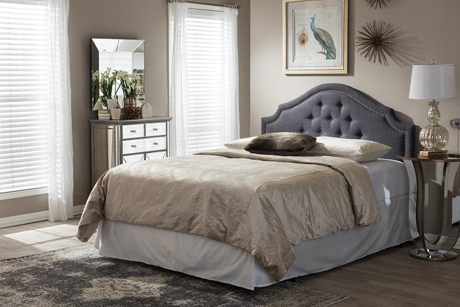 Wholesale Interiors Headboards - Cora Full Headboard Dark Gray