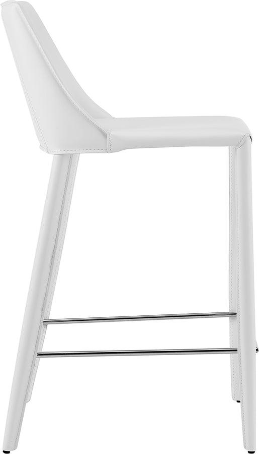 Euro Style Barstools - Kalle Counter Stool in White