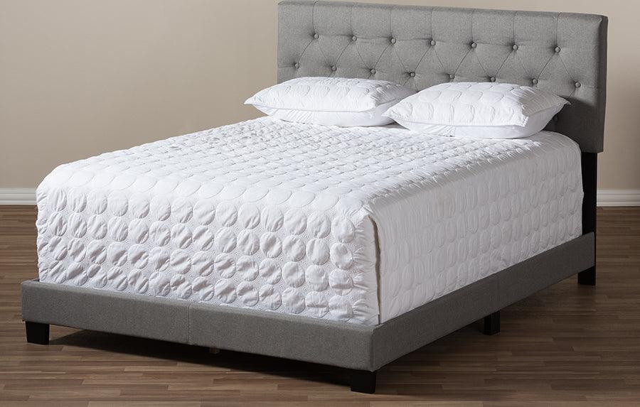 Wholesale Interiors Beds - Cassandra King Bed Light Gray