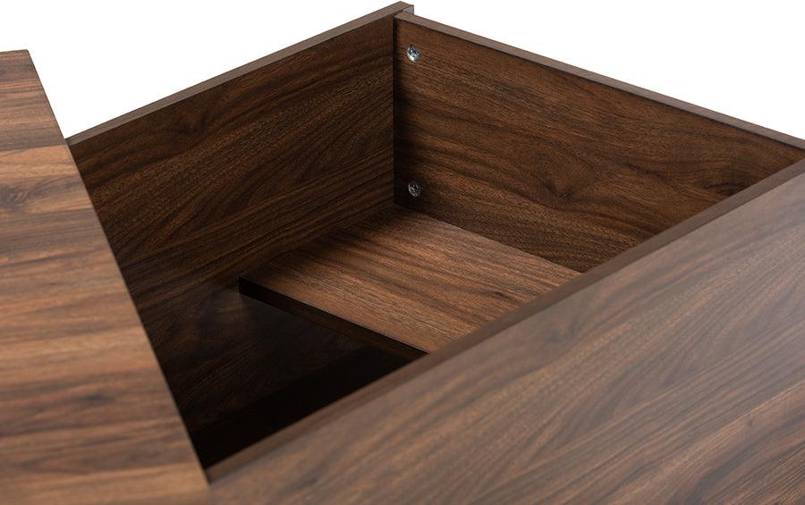 Wholesale Interiors Cat Litter Box - Skylar Modern And Contemporary Walnut Brown Finished Cat Litter Box Cover House