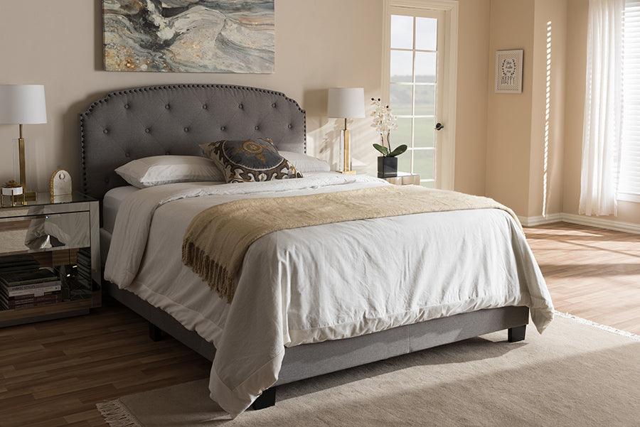 Wholesale Interiors Beds - Lexi Queen Bed Light Gray