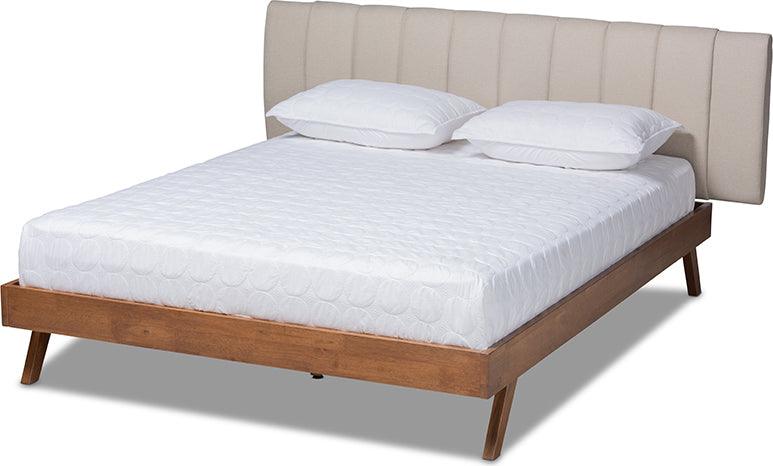 Wholesale Interiors Beds - Brita Queen Bed Beige