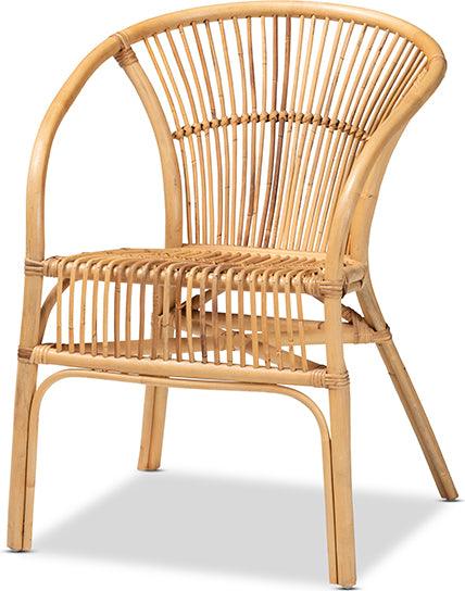 Wholesale Interiors Dining Chairs - Murai Modern Bohemian Natural Brown Rattan Dining Chair