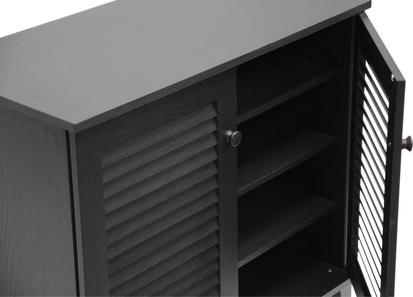 Wholesale Interiors Shoe Storage - Coolidge Espresso Shoe-Storage Cabinet