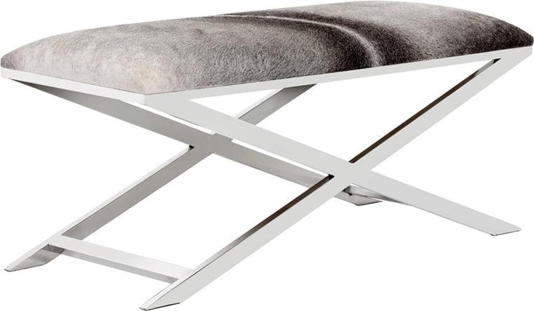 SUNPAN Benches - Sahara Bench Gray Cowhide