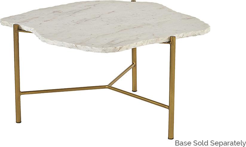 SUNPAN Coffee Tables - Saunders Coffee Table Top - White Marble