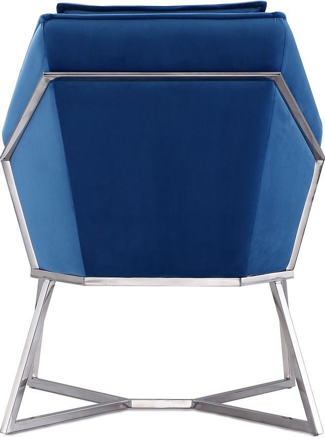 Manhattan Comfort Accent Chairs - Origami Accent Chair in Blue