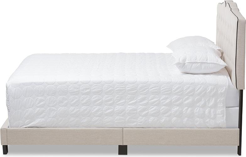 Wholesale Interiors Beds - Vivienne King Bed Light Beige