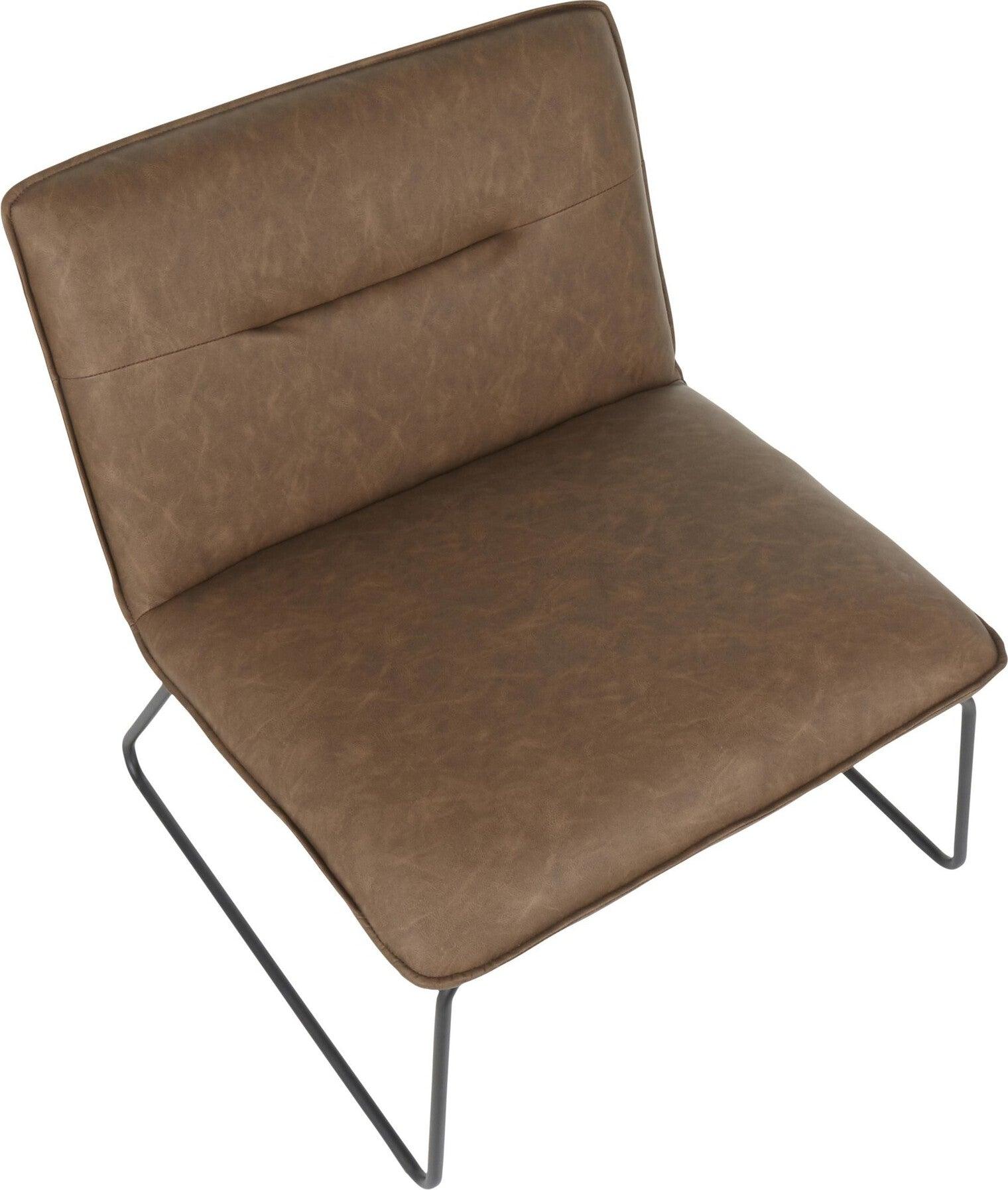 Lumisource Accent Chairs - Casper Accent Chair Black & Espresso