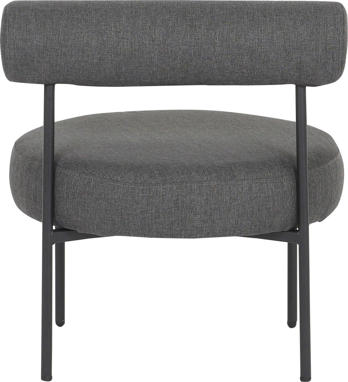 Lumisource Accent Chairs - Rhonda Accent Chair Black & Charcoal