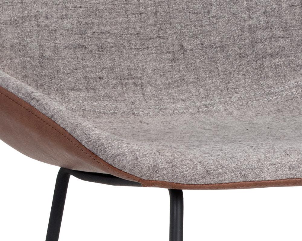 SUNPAN Barstools - Mccoy Counter Stool - November Grey / Cinnamon Brown