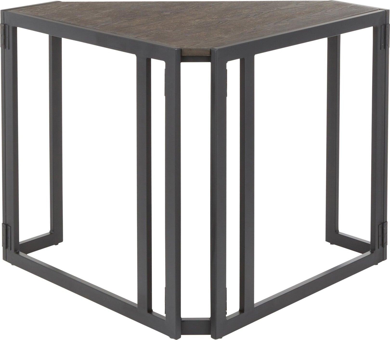 Lumisource Desks - Roman Corner Desk Black & Espresso