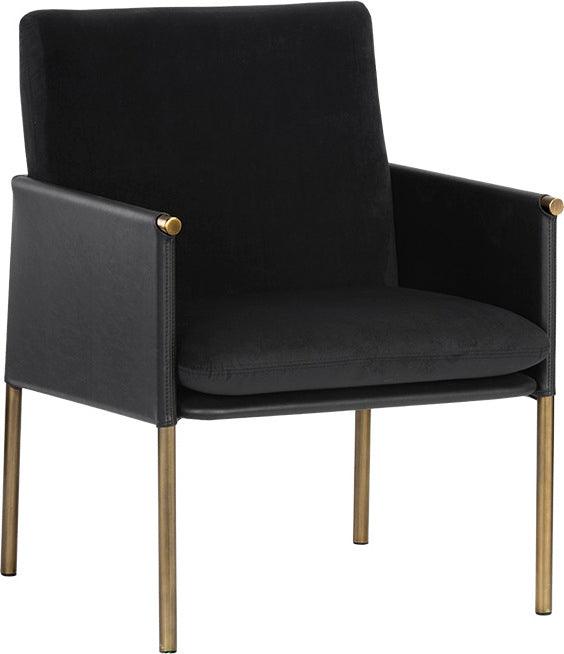 SUNPAN Accent Chairs - Bellevue Lounge Chair Abbington Black & Bravo Black