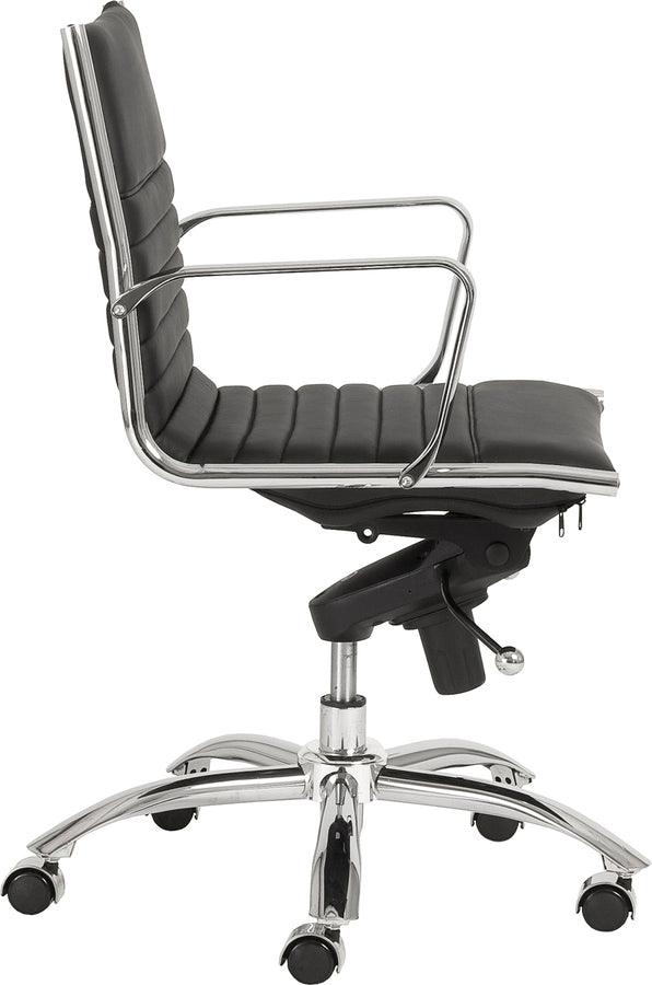 Euro Style Task Chairs - Dirk Low Back Office Chair Black