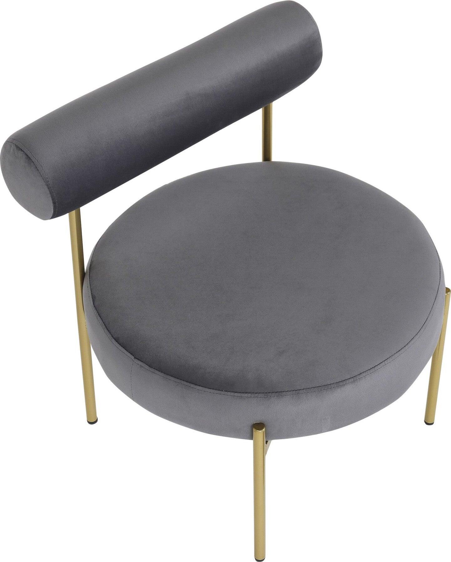 Lumisource Accent Chairs - Rhonda Accent Chair Gold & Silver