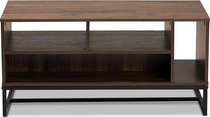 Wholesale Interiors Coffee Tables - Flannery Coffee Table Walnut & black