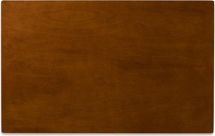 Wholesale Interiors Dining Sets - Katya Mid-Century Modern Walnut Brown Finished Wood 5-Piece Dining Set