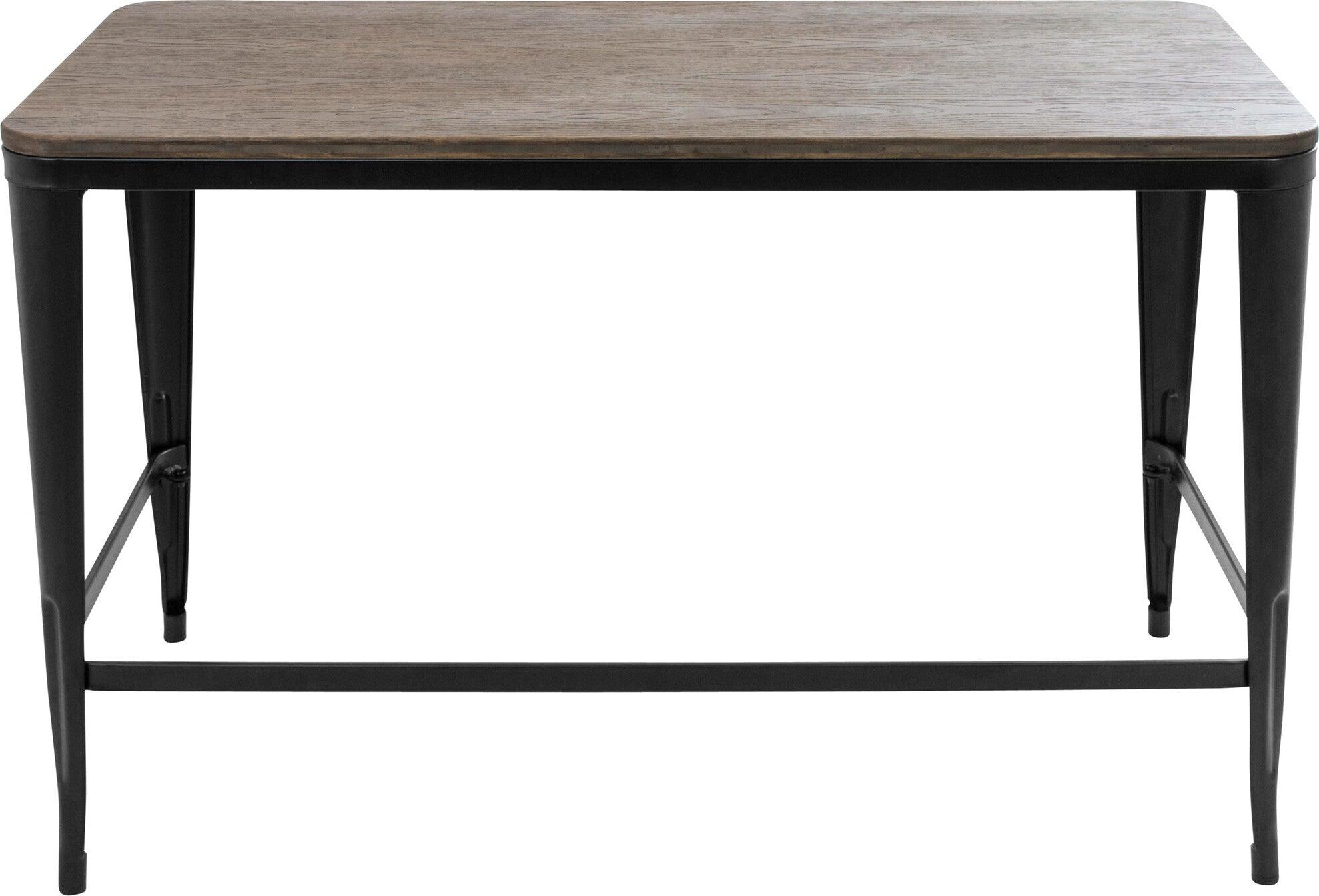 Lumisource Desks - Pia Office Desk Espresso & Black