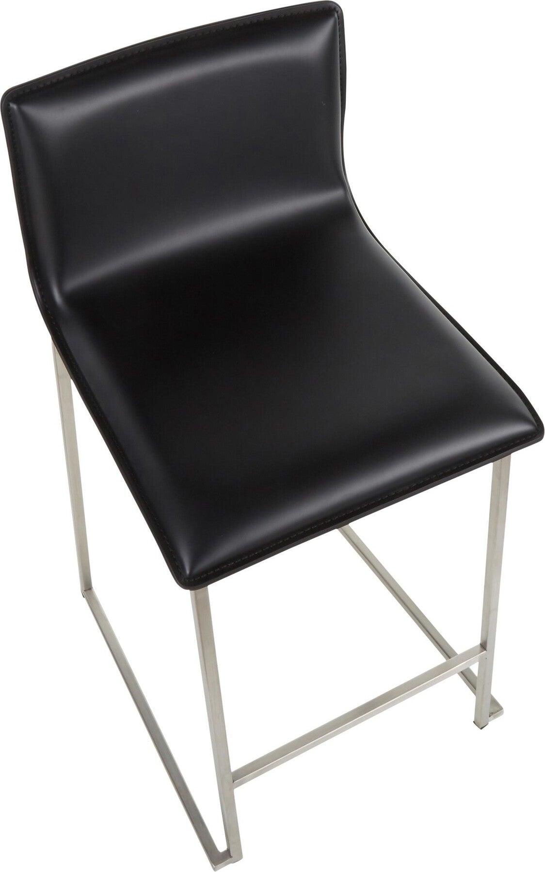 Lumisource Barstools - Mara Counter Stool & Black (Set of 2)