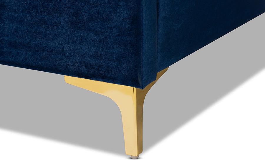 Wholesale Interiors Beds - Valery King Bed Navy